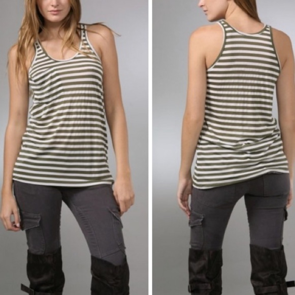 Kain Label stripe pocket tank